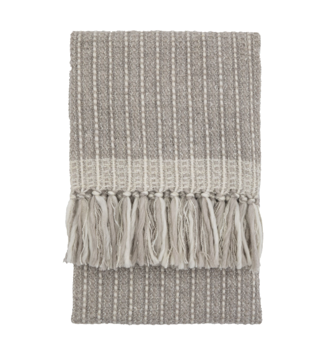 Willow Woven Tassel Throw