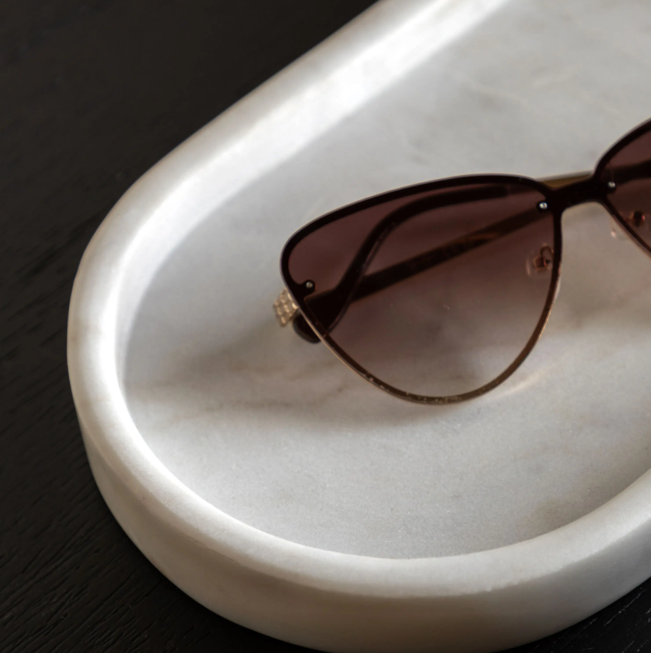 Piedra Marble Trinket Trays (Set of 2)