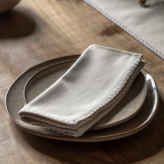 Linen-Effect Cotton Napkins (Set of 4)