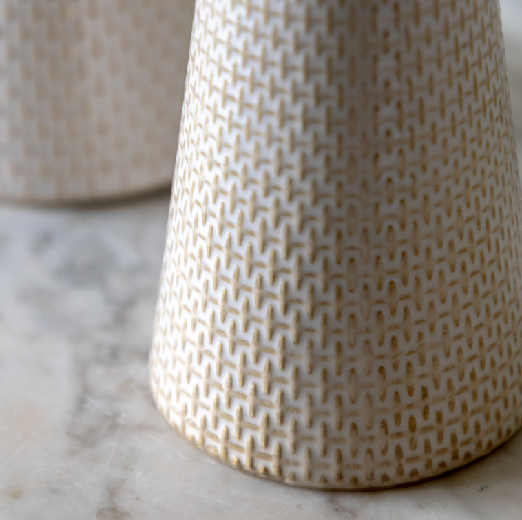 Porto Ceramic Candlesticks (Set of 2)
